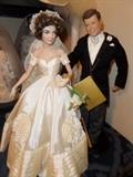 Franklin Mint JFK and Jackie Porcelain Dolls