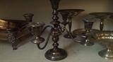 Sterling weighted candleabra
