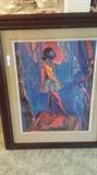 Lynn Green Root signed Ballerina Print framed