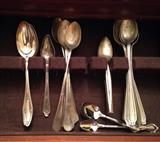 Plated sets of spoons, stainless baby set