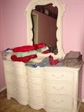 White Dresser with Mirror
