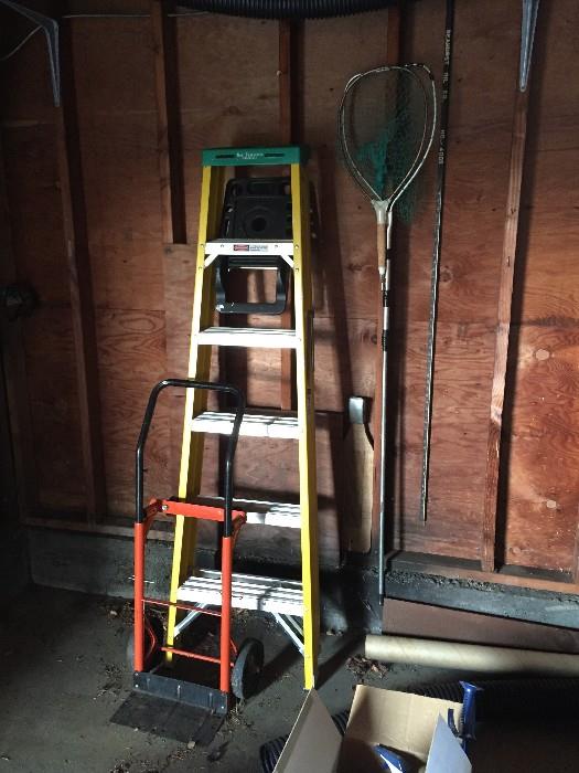 ladders and tools
