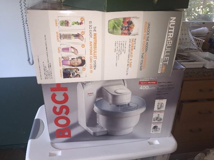 Nutri Bullet and Bosch appliance