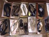 A TON of shoes, women's size 9, vintage and contemporary