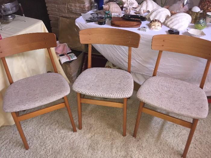 Mid-Century surf board style side chairs