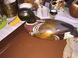Painted wood duck decoy; unsigned.