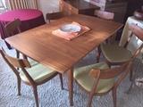 Drexel Declaration Dining Table With 6 Chairs By Kipp Stewart for Drexel