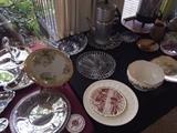 Assorted vintage glass and ceramics