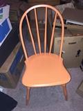 Vintage orange painted chair