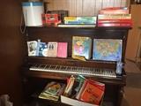 Vintage board games, kids toys and sheet music