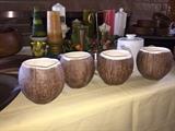Trader Vic's coconut cups