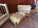 Vintage doll furniture