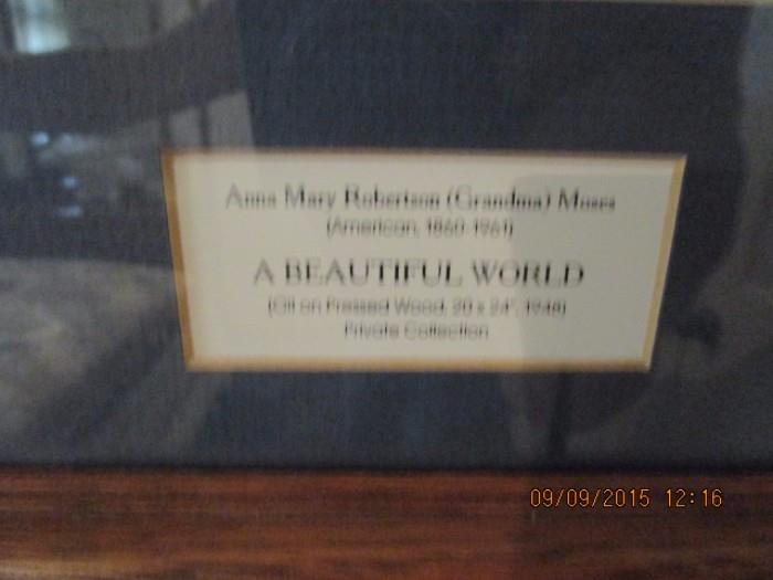 ANNA MARY ROBERTSON - A BEAUTIFUL WORLD