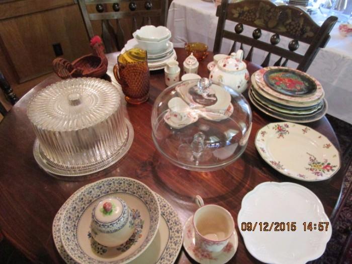 MISC PLATES, DOMED CAKE PLATE, MISC