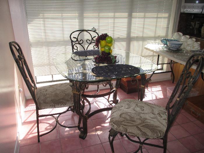 Dining Room Table With Three Chairs