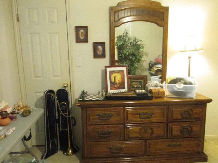 Dresser With Mirror, Vintage Records (78s, 33s & 45s), Metronome