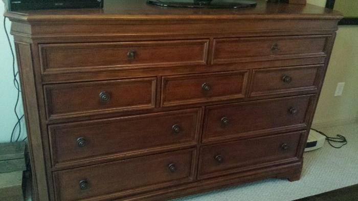 9 drawer chest, cedar lined drawers.  Included with bedroom set.
