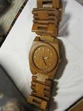 The largest wooden wristwatch clock we've ever seen.