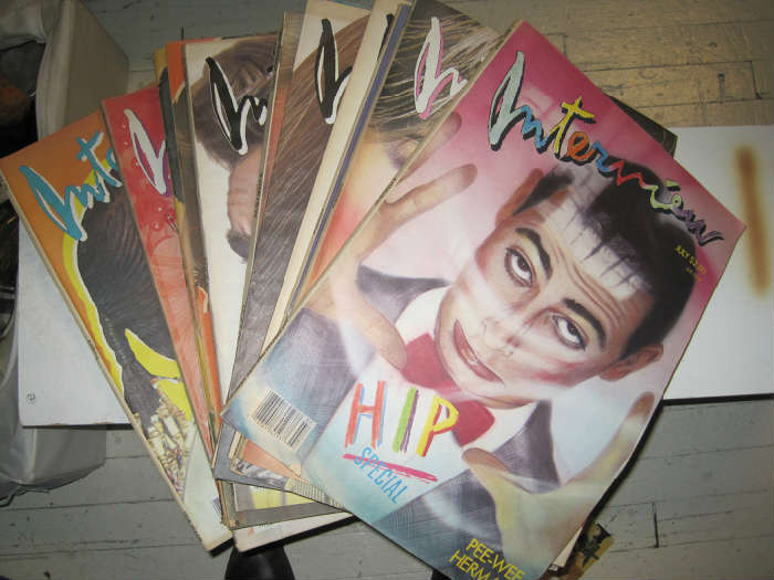 Interview magazines from the 80's-early 90's. This is just a sampling of the many mags waiting for you.