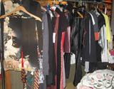 Asian silk dress, more dresses and Harley Davidson ware