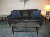 With Matching Leather Chair