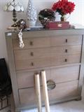 Mid Century Asian Bedroom Set Chest