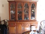 Cherry Buffet/Curio by Monitor Furniture Co.