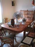 Rattan Dinette Set w/4 Chairs