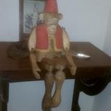 charming wood jointed monkey