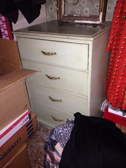 four drawer vintage dresser