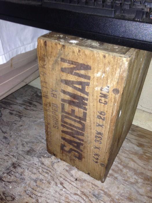 nice vintage wood crate