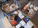 Hundreds of Hummel figurines.
