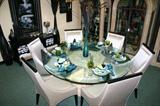 Judge Cribs dining table thats fit for any Queen or King. Absolutely breath taken.