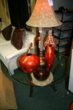 Glass end table