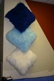 Fur pillows from Judge Cribs pillow collection
