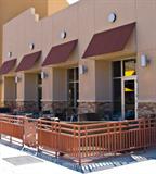 Barely used outdoor railing. We have 6 long black outdoor railing that is in almost perfect condition.