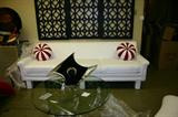 White sofa, plase make bid, 80%