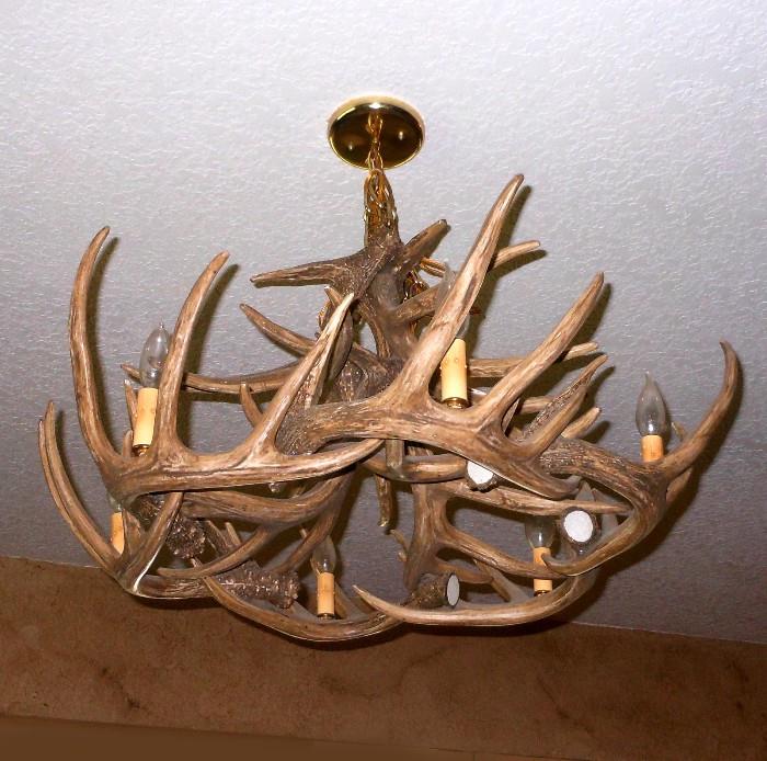 Large Awesome Faux Antler Chandelier 