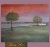 Very Large Oil Painting on Board signed Diane Kole 