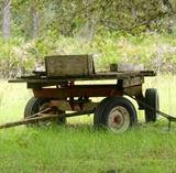 Metal and Wooden Trailer 