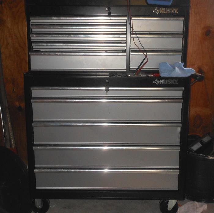 One of two Husky Tool Chests with many Good Tools, there are other tool boxes available as well 