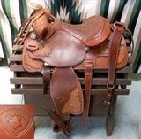Complete Hereford Brand Textan of Yoakum Saddle