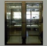 2 Matching Glass Display Cabinets, very nice