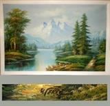 Large Signed Oil Painting 