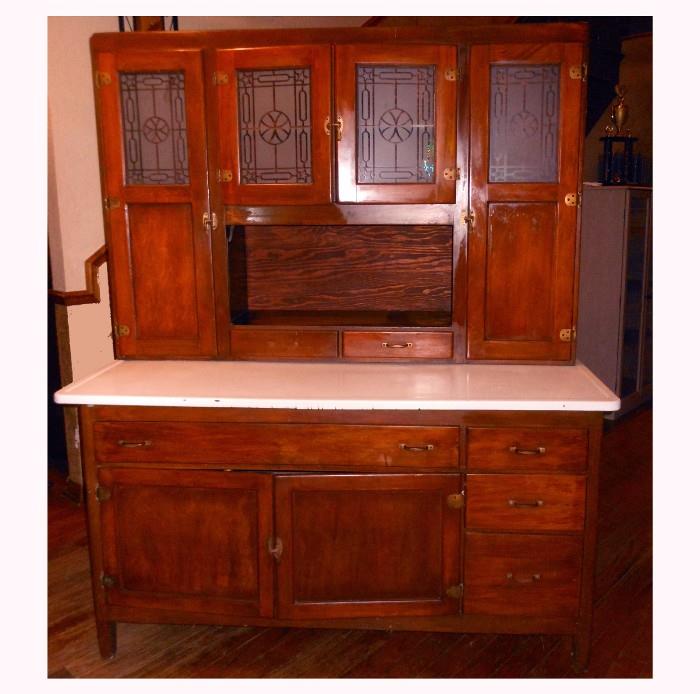 Very Nice Hoosier Style Cabinet Rescued from the Barn