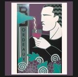 Large Cool Framed Wine Poster 