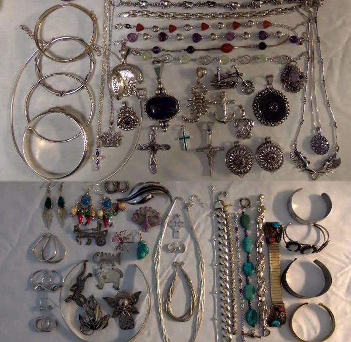 Just a small sample of the very nice Sterling Jewelry available 