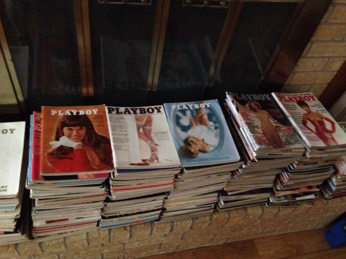 Large collection of Playboy magazines 1960's - 2000