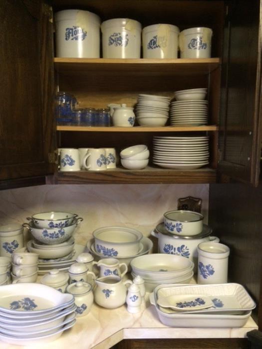 Pfaltzcraft Yorktowne serving and baking pieces-full dinnerware set for 12 pictured and priced separately