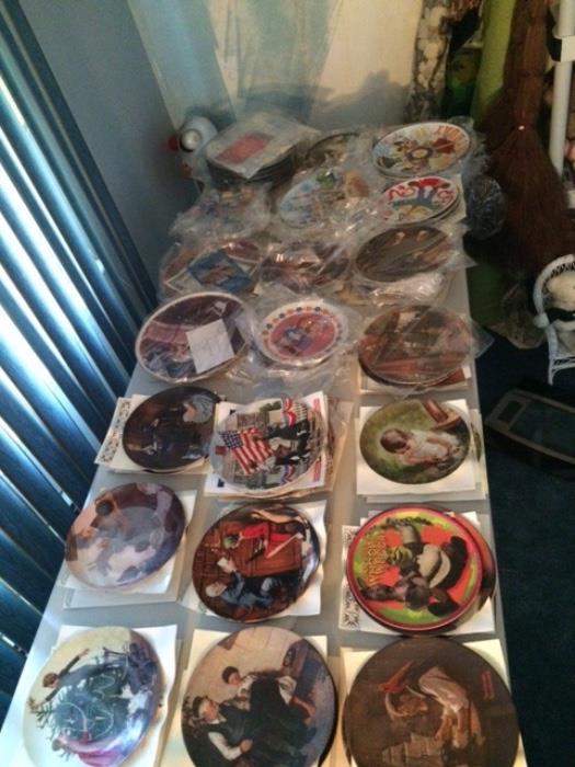 Collectible plates-Norman Rockwell/Mickey Mouse & other Disney